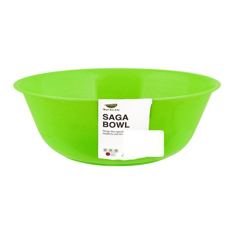 Appollo Saga Bowl, Green, 2 Liters