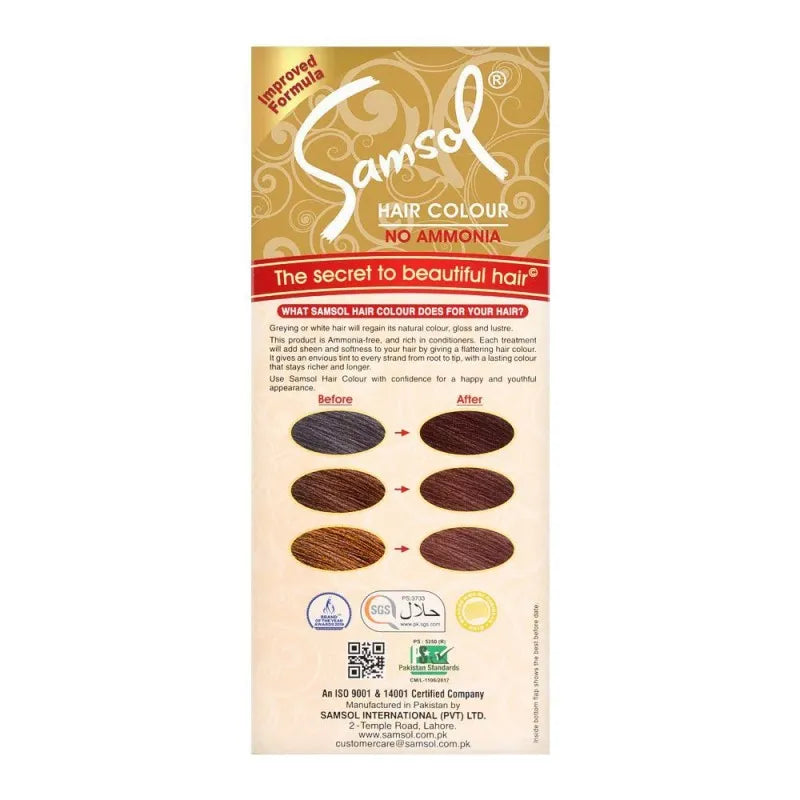 Buy Samsol No Ammonia Hair Colour, 43 Dark Brown in Pakistan