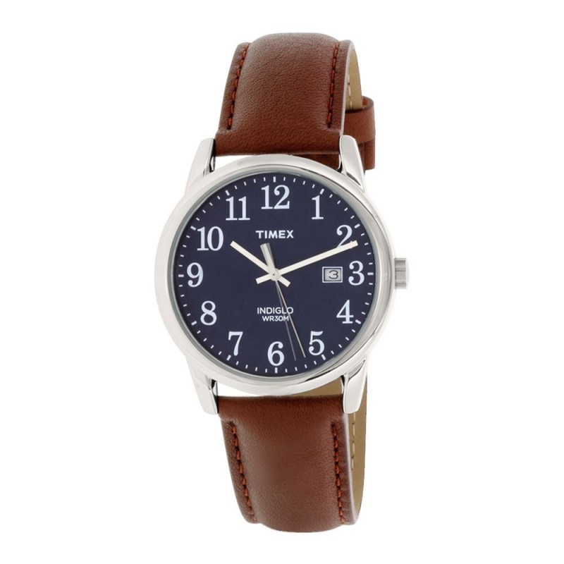 Timex Men's Easy Reader Brown Leather Quartz Fashion Watch - TW2P75900