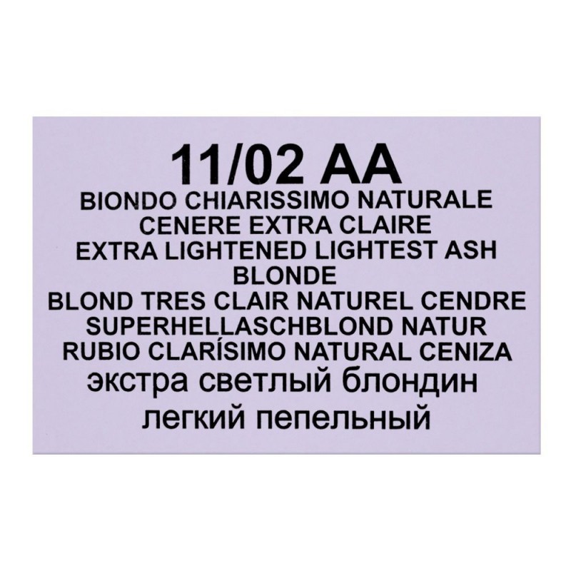 Lisap Milano LK 1:2 Cream Color, 11/02 AA Extra Lightened Lightest Ash Blond, 100ml