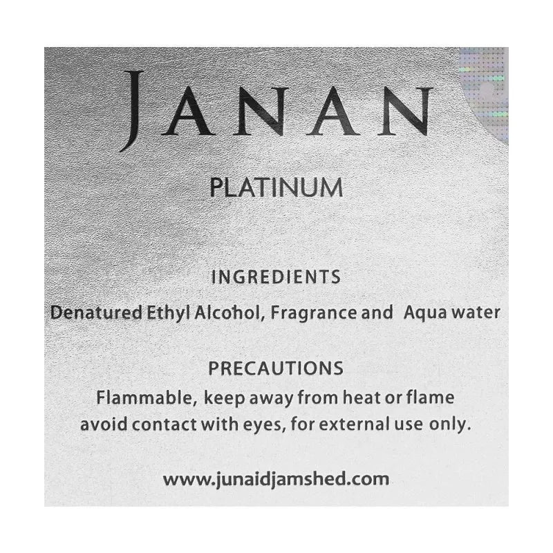 Junaid Jamshed J. Janan Platinum Perfume Price in Pakistan