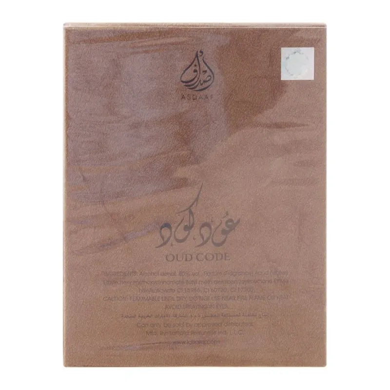 Buy Asdaaf Oud Code Eau De Parfum for Men & Women Shopaholic