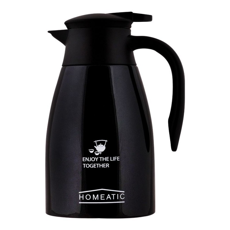 Homeatic Steel Thermos, Black, KD-955, 1.5ltr