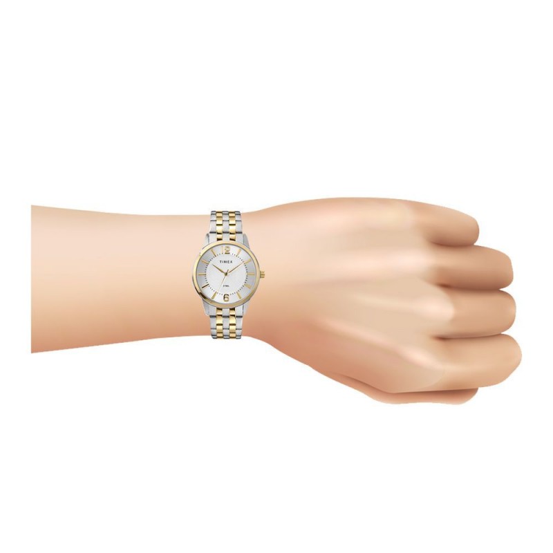 Timex Menâ€™s Analog 40mm Two-Tone Stainless Steel Bracelet Watch, TW2T59900