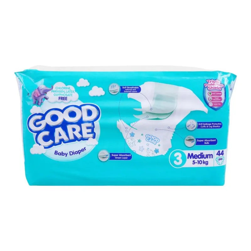 Good Care Baby Diaper, 3, Medium, 510kg, 44Pack Pakistan
