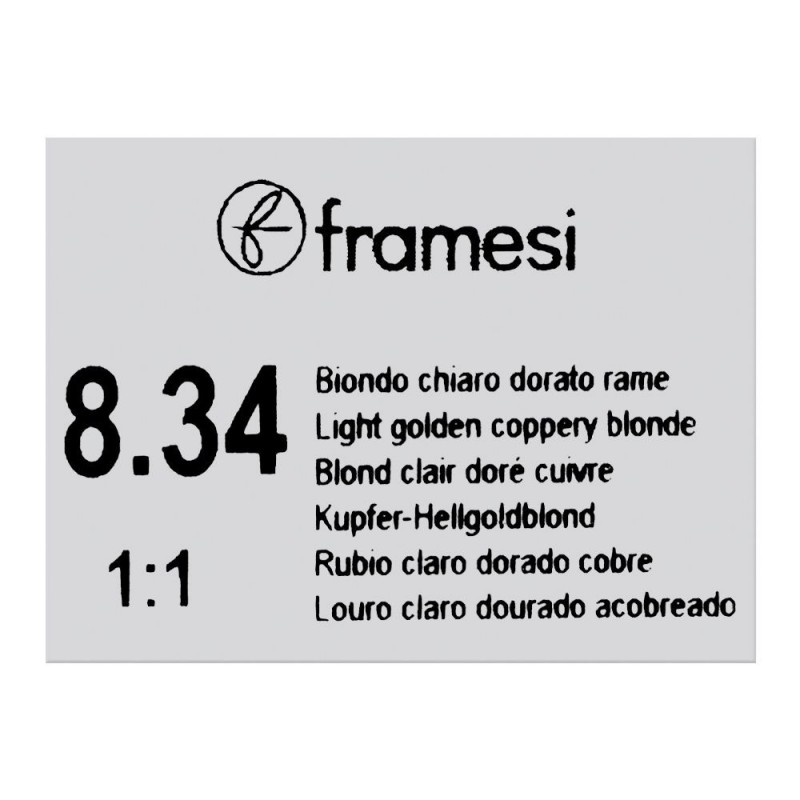 Framesi Framcolor Glamour Hair Coloring Cream, 8.34 Light Golden Coppery Blond