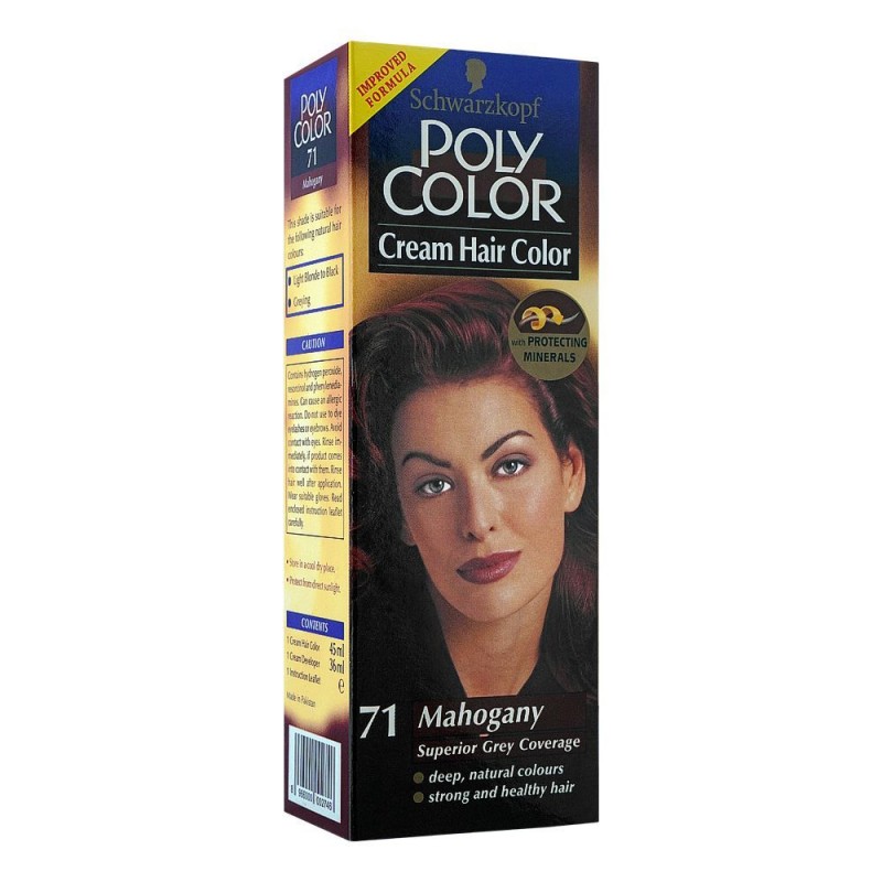 Poly Color Cream Hair Color, 71 Mahogany