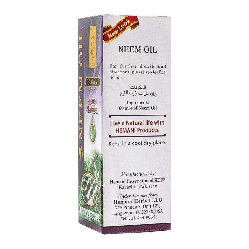 Buy Hemani Neem Oil 60 ml