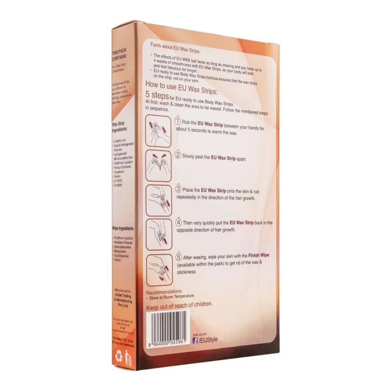Buy EU Chocolate Sensation Wax Strips, Arms, Legs And Body