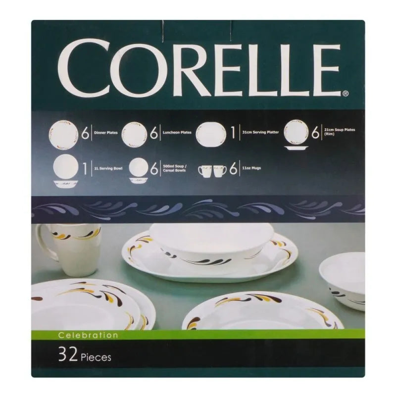 Buy Corelle Livingware Dinner Set, Celebrations, 32 Piece