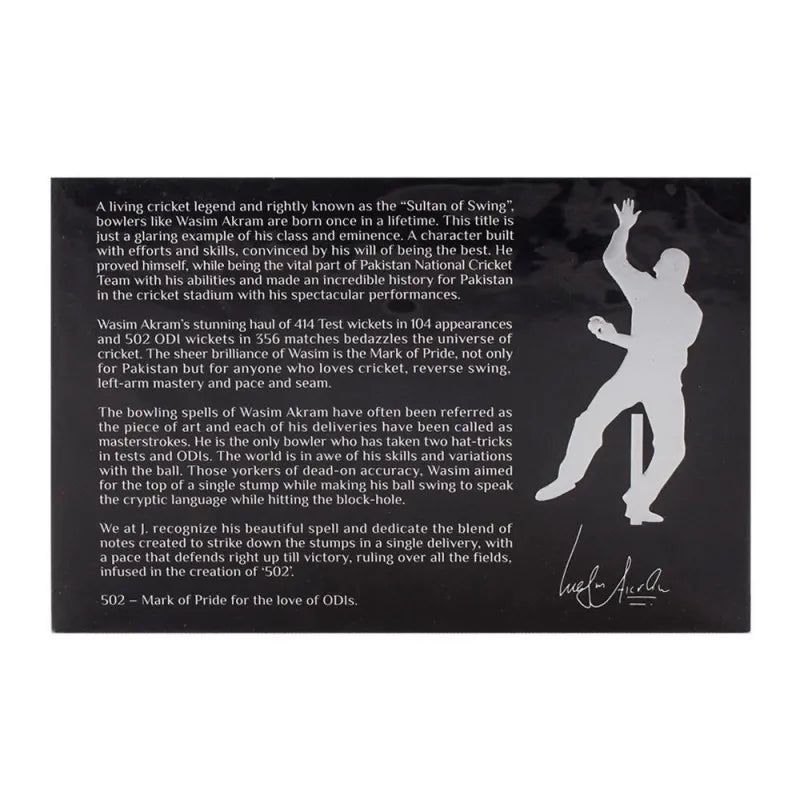 Buy Junaid Jamshed J. Wasim Akram 502 Men EDP