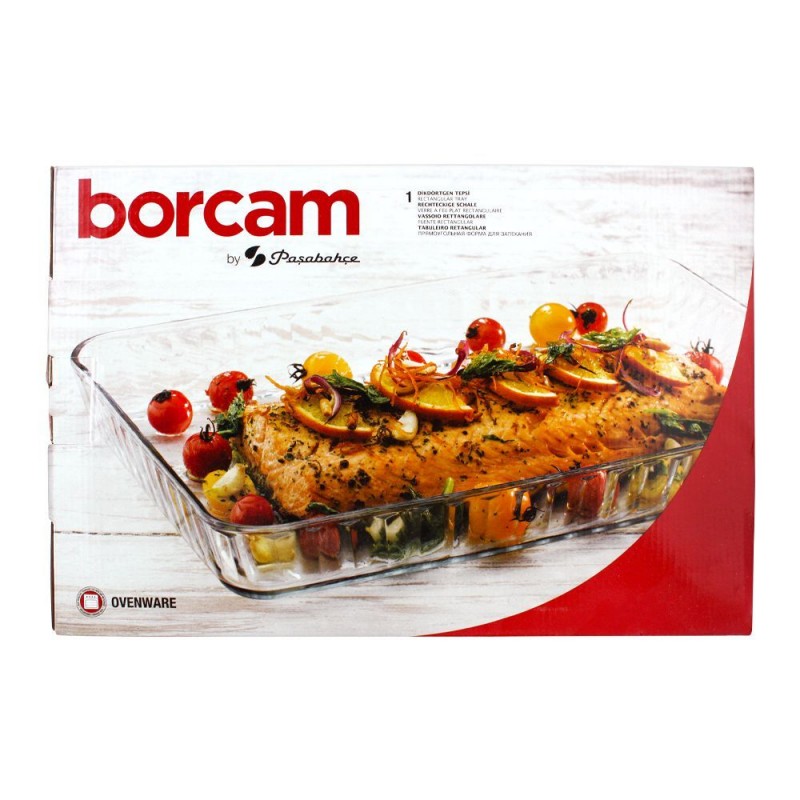 Borcam Ovenware Rectangular Tray, 15x10 Inches, 59204