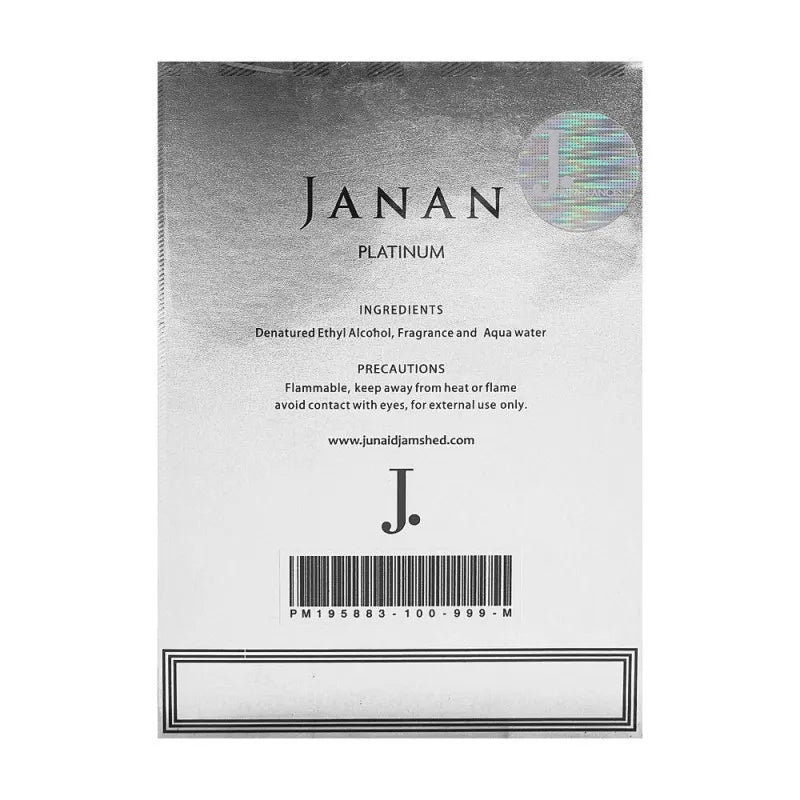 Junaid Jamshed J. Janan Platinum Perfume Price in Pakistan