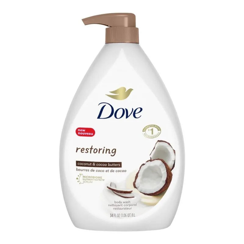 Buy Dove Restoring Coconut & Cocoa Butters Body Wash 1 Liter