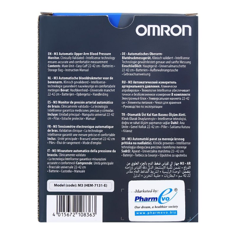 Omron Automatic Upper Arm Blood Pressure Monitor, M3