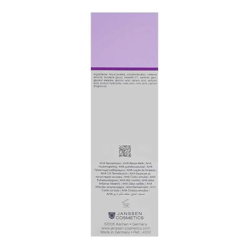 Buy Janssen Cosmetics Oily Skin AHA + BHA Cleanser, 200ml