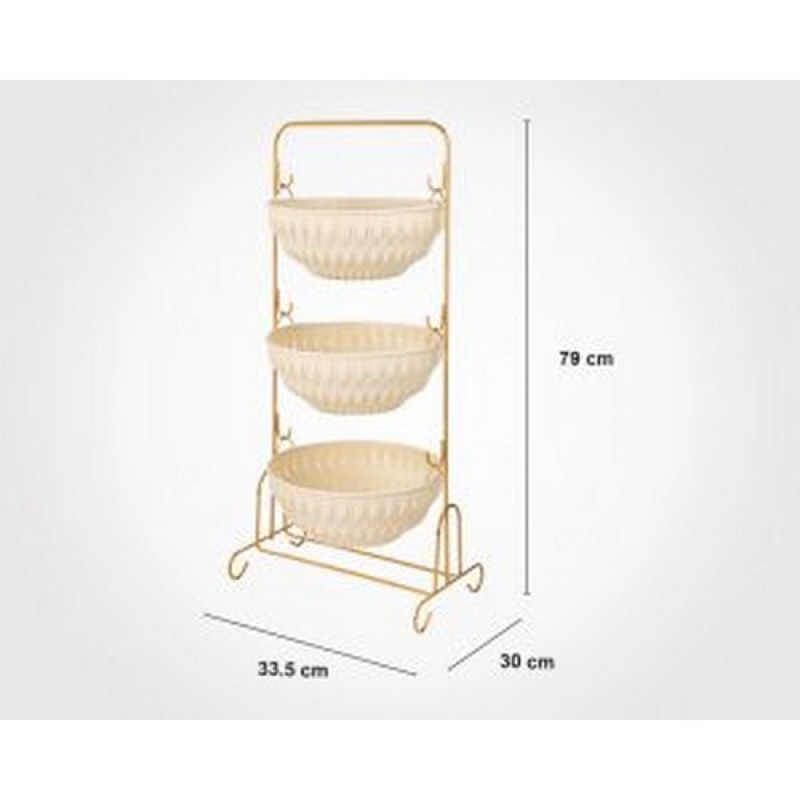 Limon 3 Floor Round Onion Rack With Stand Product Code: 1080