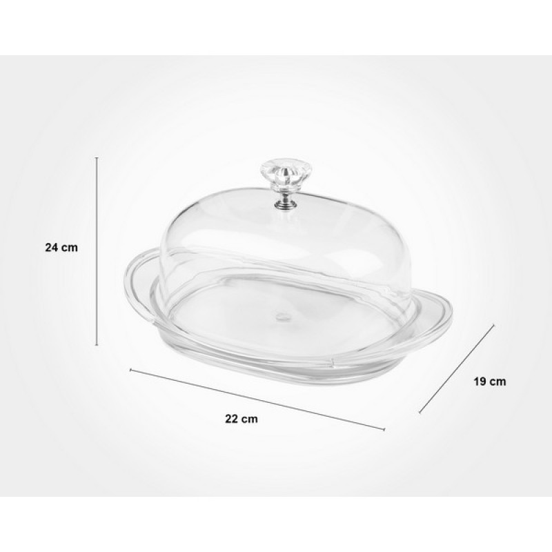 Limon Acrylic Butter Dish With Lid Product Code: 1924