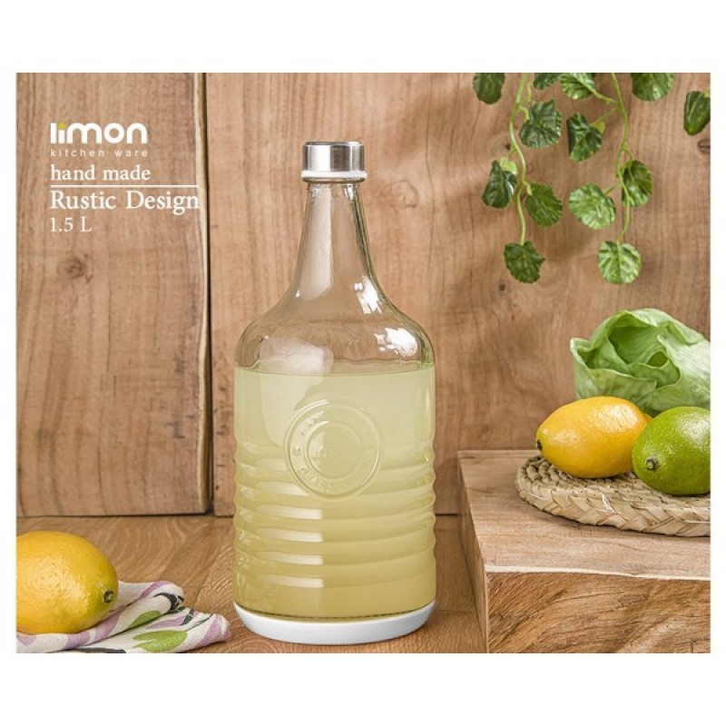 Limon 1.5 LTR Glass Bottle With Steel Lid Product Code: 2017