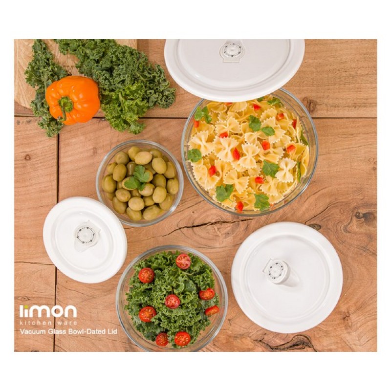 Limon Round Glass Container 3 Pcs Set Product Code: 1230
