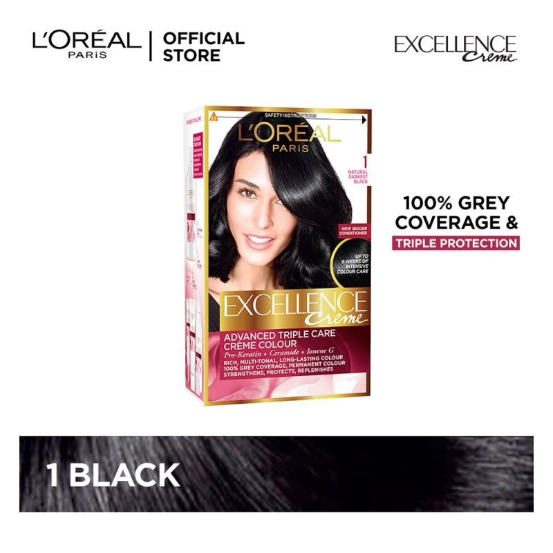 L'Oreal Paris Excellence Hair Color Black 1