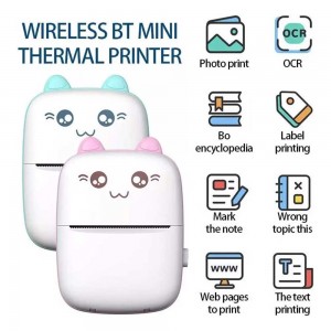 Mini Thermal Photo Label Portable Instant Printer with Paper Roll